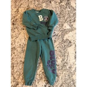 Bluey Kids Sweatshirt Jogger Pants Set Teal Blue 3T‎